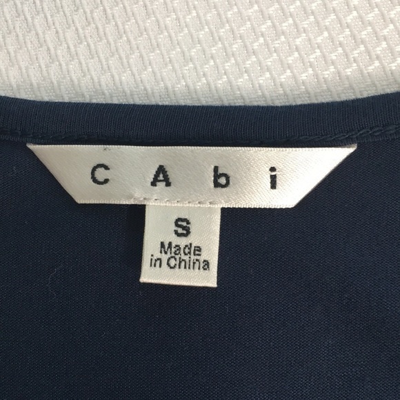 ~3 for $20~ CAbi blue sleeveless top shirt crisscross front - Picture 4 of 7